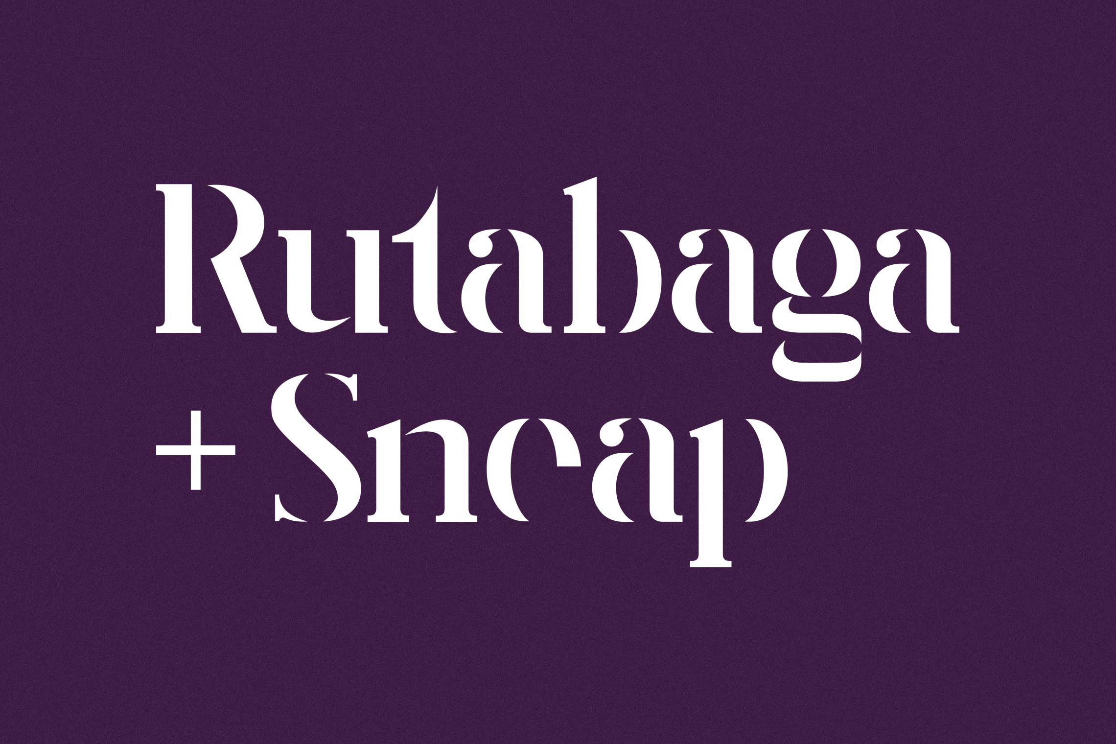 Rutabaga + Sneap Brand & Website Design